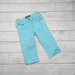 11 Mini Boden Blue Heart Pocket Cropped Jeans